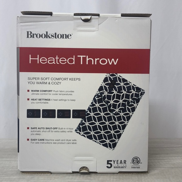Brookstone Bedding Brookstone Heated Throw Poshmark